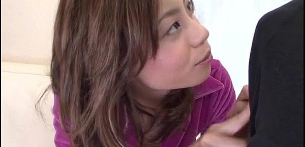  Serious blowjob in POV style with hot Natsumi Mitsu